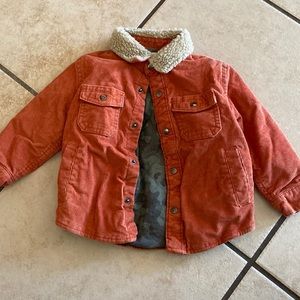 Unisex Corduroy Sherpa-Lined Trucker Jacket for Toddler